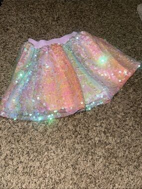 Disney Kids Iridescent Sequin Rainbow Skirt